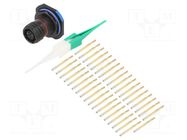 Connector: military; socket; female; PIN: 6; straight; crimped; 5A AMPHENOL AIR
