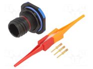 Connector: military; socket; male; PIN: 3; straight; crimped; 7.5A AMPHENOL AIR