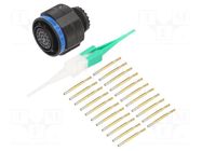 Connector: military; plug; female; PIN: 22; straight; crimped; 5A AMPHENOL AIR