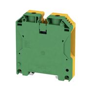 PE terminal, Screw connection, 70 mm², 1000 V, Number of connections: 2, Number of levels: 1, Green/yellow Weidmuller