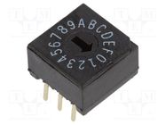 Encoding switch; HEX/BCD; Pos: 10; THT; Rcont max: 50mΩ; Body: black TE Connectivity