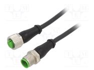 Connection lead; M12; PIN: 4; 5m; 4A; 7000; Colour: black MURR ELEKTRONIK