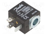 Accessories: coil for solenoid valve; 230VAC; 9mm; IP00; -40÷50°C DANFOSS