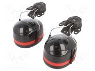 Ear defenders; helmet mounted; Attenuation level: 34dB 3M