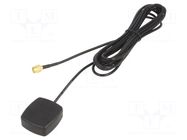 Antenna; GNSS,GPS; magnet,for ribbon cable; 38x34x13.5mm; Len: 3m 2J Antennas