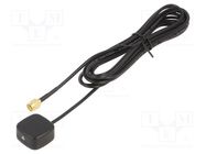 Antenna; Galileo,GNSS,GPS,QZSS; magnet; 28x25x13mm; 1575÷1606MHz 2J