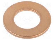 Washer; round; M6; D=12mm; h=1mm; copper; DIN 7603A; BN 447 BOSSARD