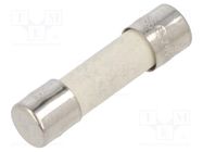 Fuse: fuse; quick blow; 6.3A; 250VAC; ceramic,cylindrical; 5x20mm EATON/BUSSMANN