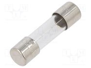 Fuse: fuse; time-lag; 250mA; 250VAC; cylindrical,glass; 5x20mm EATON/BUSSMANN