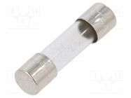 Fuse: fuse; time-lag; 4A; 250VAC; cylindrical,glass; 5x20mm; brass EATON/BUSSMANN