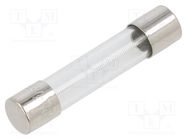 Fuse: fuse; time-lag; 375mA; 250VAC; cylindrical,glass; 6.3x32mm EATON/BUSSMANN