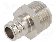 Quick connection coupling; max.15bar; Thread: G 1/2" external PNEUMAT