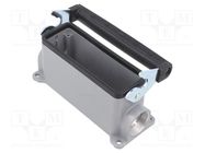 Enclosure: for HDC connectors; EPIC H-B; size H-B 24; PG21 LAPP