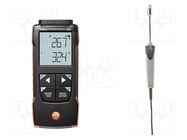 Meter: temperature; digital; LCD; -50÷1000°C; Ch: 2; IP40,IP65 TESTO