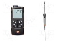 Meter: temperature; digital; LCD; -50÷1000°C; Ch: 1; IP40,IP65 TESTO