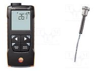 Meter: temperature; digital; LCD; -50÷1000°C; Ch: 1; IP40,IP65 TESTO