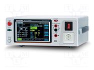 Meter: leakage current; colour,LCD TFT 7"; 342x133.87x348.51mm GW INSTEK