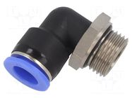 Push-in fitting; angled 90°,twistable; -0.95÷15bar; Thread: 1/2" PNEUMAT