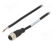 Cable: for sensors/automation; M12; PIN: 4; straight; 1.5m; plug MUELLER ELECTRIC