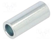 Spacer sleeve; 30mm; cylindrical; steel; zinc; Out.diam: 12mm DREMEC