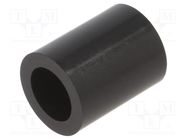 Spacer sleeve; cylindrical; polyamide; L: 20mm; Øout: 16mm; black DREMEC