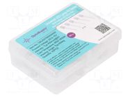 Diode: LED-kit; THT; 8mm; 50pcs; white cold; 3÷15VDC; plastic box OPTOSUPPLY