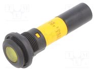 Indicator: LED; flat; yellow; 130VDC; Ø16mm CML INNOVATIVE TECHNOLOGIES