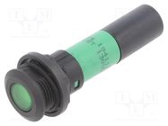 Indicator: LED; flat; green; 130VDC; Ø16mm CML INNOVATIVE TECHNOLOGIES