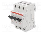 Circuit breaker; 400VAC; Inom: 63A; Poles: 3; Charact: C; 10kA; IP20 ABB