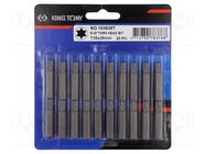 Screwdriver bit; Torx®; TX35; Overall len: 36mm KING TONY