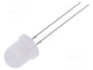 LED; white warm; 8mm; blinking; 1120÷1560mcd; 60°; 3÷5VDC; 20mA OPTOSUPPLY