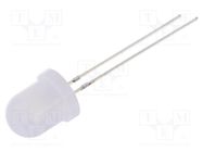 LED; 8mm; white cold; blinking; 1120÷1560mcd; 60°; 3÷5V; 20mA; 1.8Hz OPTOSUPPLY