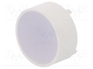 LED; 20mm; green; 400÷500mcd; 120°; Front: flat; anode; round; THT OPTOSUPPLY