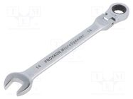 Wrench; combination spanner,with joint; 14mm; MicroSpeeder PROXXON