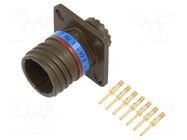 Connector: military; socket; male; PIN: 7; Series III TV; crimped AMPHENOL AIR