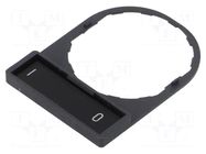 Description label; 22mm; Harmony XB4; black; plastic; Dim: 30x40mm SCHNEIDER ELECTRIC