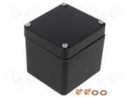 Enclosure: multipurpose; X: 75mm; Y: 81mm; Z: 75mm; 1590ZGRPBK; black HAMMOND