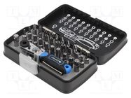 Kit: screwdriver bits; plastic box; 33pcs. HÖGERT TECHNIK