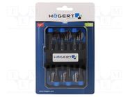 Kit: screwdrivers; precision; Phillips,slot; 6pcs. HÖGERT TECHNIK