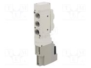 Electromagnetic valve; 1.5÷7bar; 5/2 monostable; aluminium; IP65 SMC