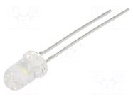 LED; white cold; 5mm; 8200÷23500mcd; 25°; Front: convex; 3.2÷4VDC CREE LED
