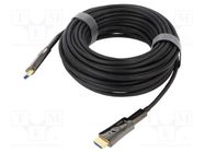 Cable; HDCP 2.2,HDMI 2.0,optical; PVC; 20m; black VCOM