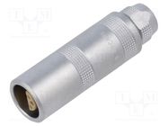 Connector: circular; 1S; plug; male/female; PIN: 6(3+3); soldering LEMO