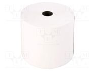 Office supplies: thermal roll; white; W: 80mm; L: 80m; Ø: 80mm; 10rl. QOLTEC