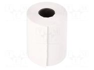 Office supplies: thermal roll; white; W: 57mm; L: 15m; Ø: 40mm; 10rl. QOLTEC