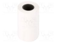 Office supplies: thermal roll; white; W: 57mm; L: 7m; Ø: 30mm; 10rl. QOLTEC