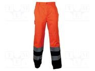 Dungarees; Size: L; orange-navy blue; warning VIZWELL