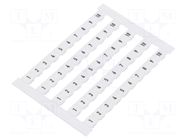 Marker; 6,2mm wide terminals; white; W: 6mm; H: 5mm; Marking: 1-10 WEIDMÜLLER