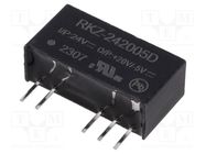 Converter: DC/DC; 2W; Uin: 21.6÷26.4V; Uout: 20VDC; Uout2: -5VDC RECOM