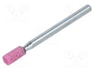 Grindingstone; Ø: 4mm; Ø: 3mm; aluminium oxide; Mounting: rod 3mm PG PROFESSIONAL